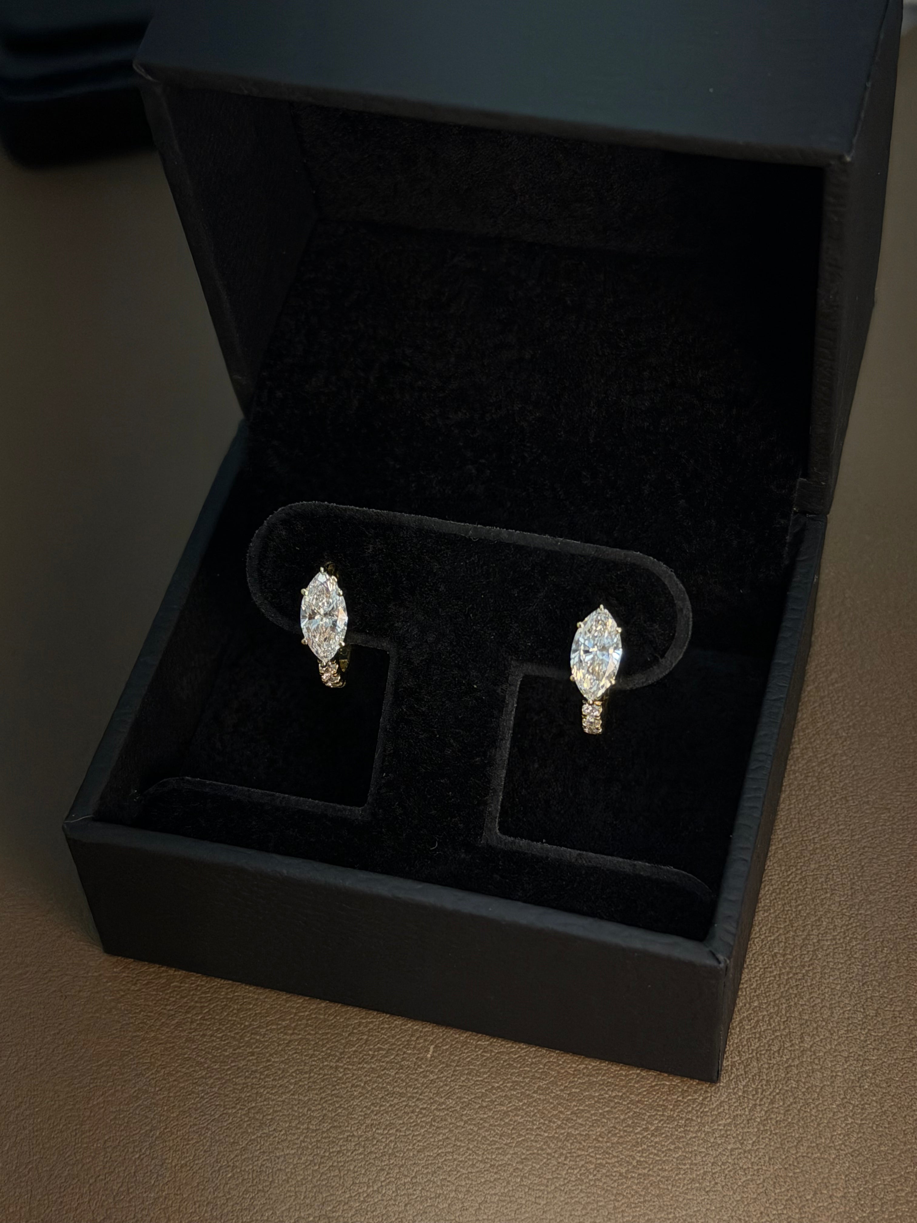Pavé Marquise Hoops