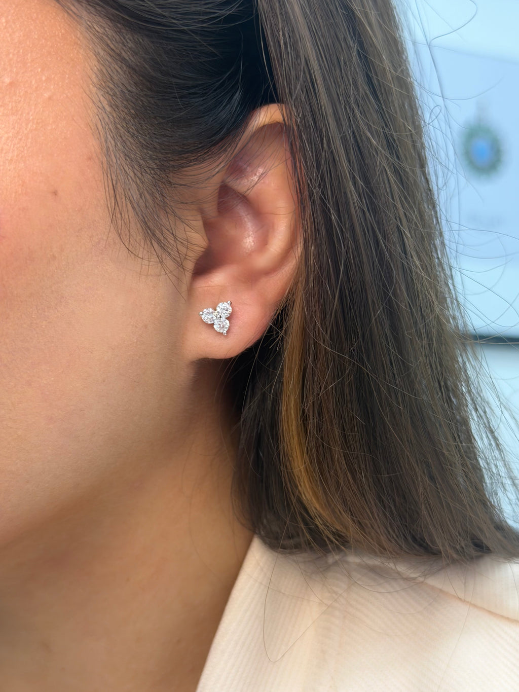 Trio Diamond Studs
