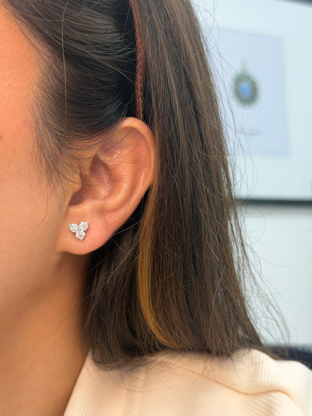Trio Diamond Studs