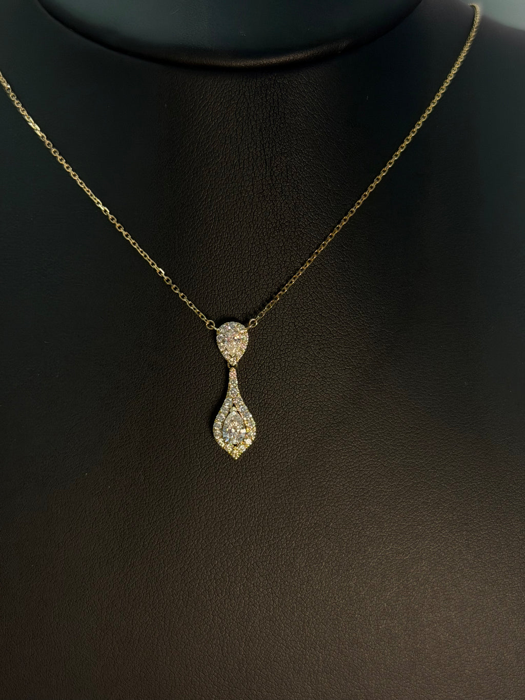 Pear Tie Necklace