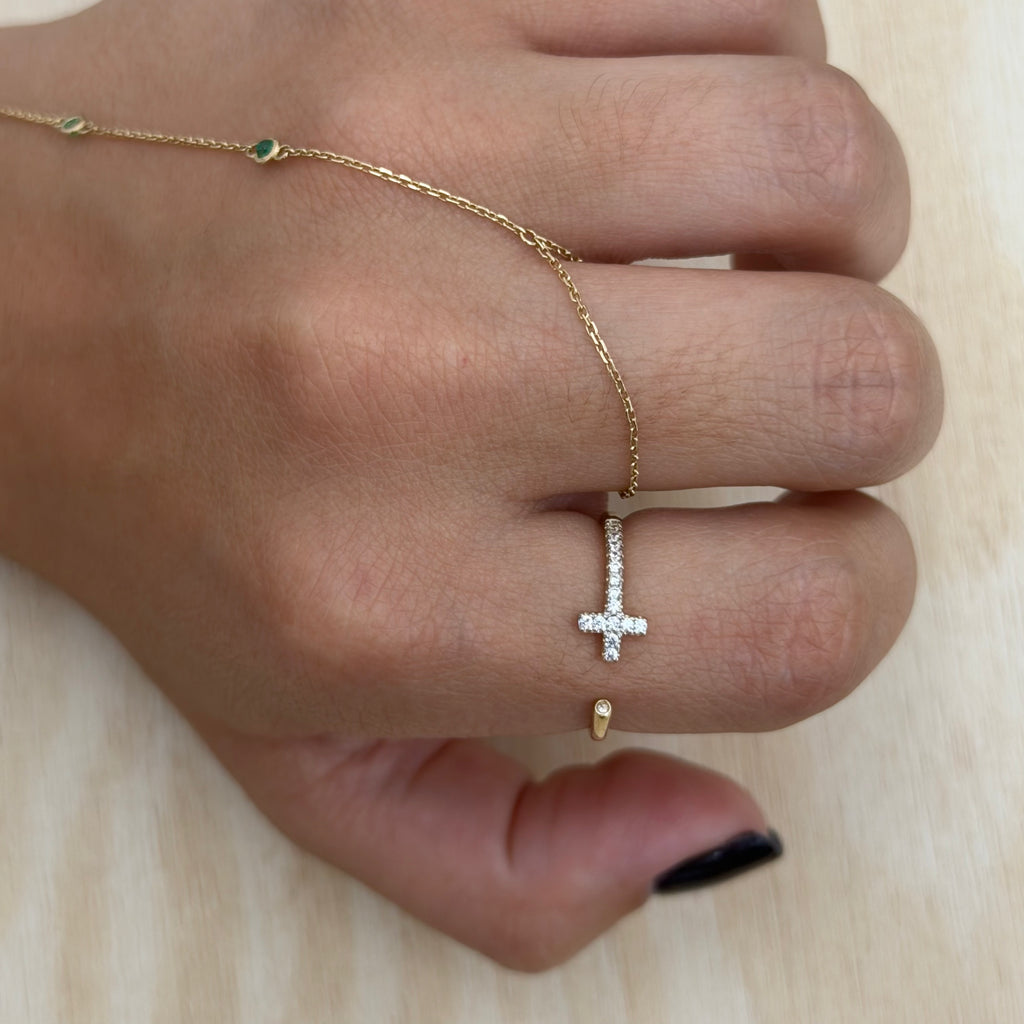Cross Cuff Ring