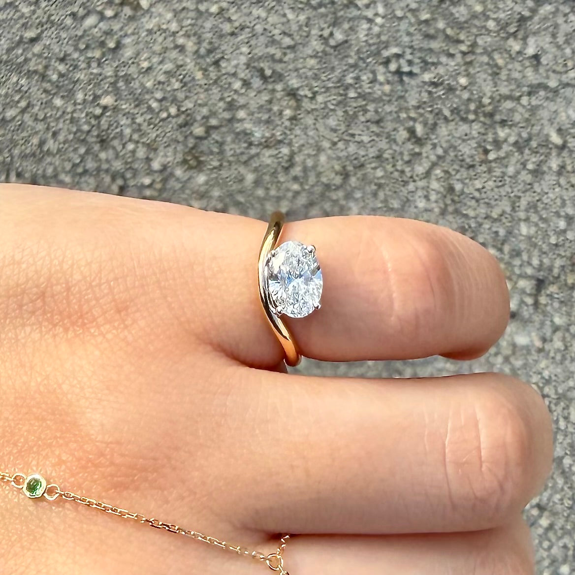 Oval Pinky Ring
