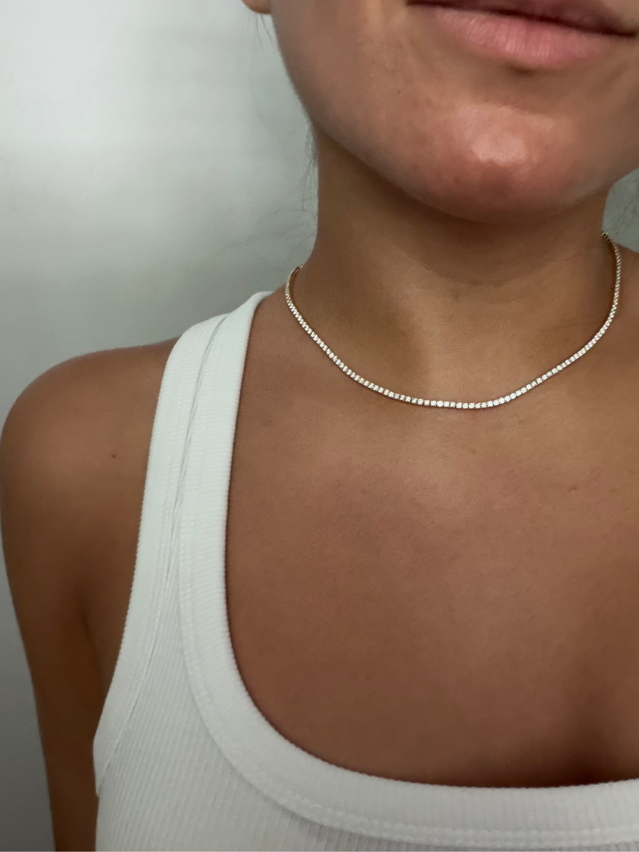 5.33ct Lab Diamond Tennis Necklace