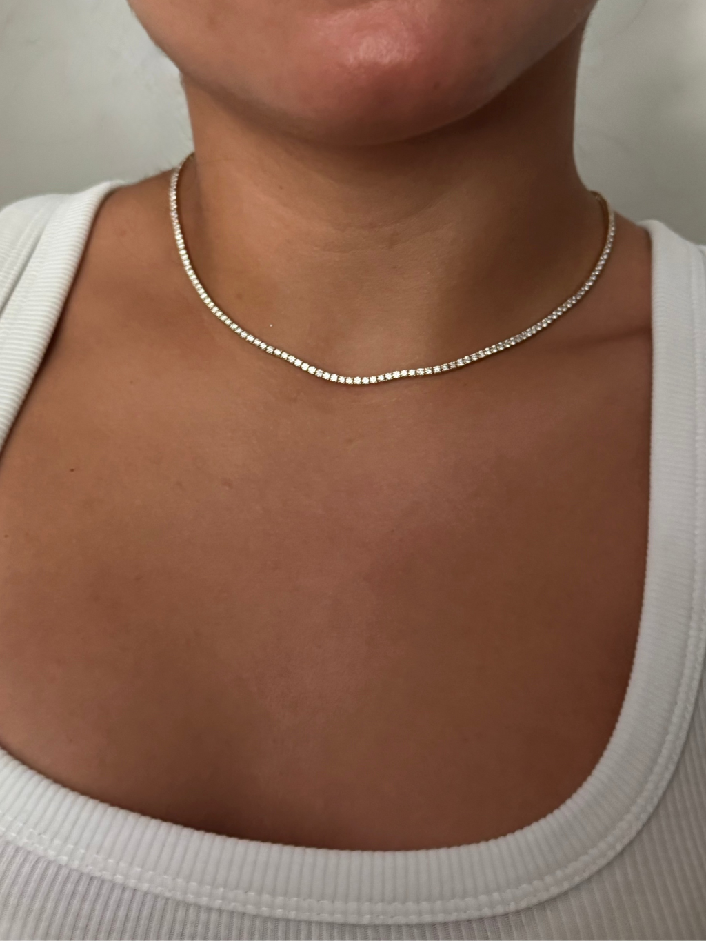 5.33ct Lab Diamond Tennis Necklace