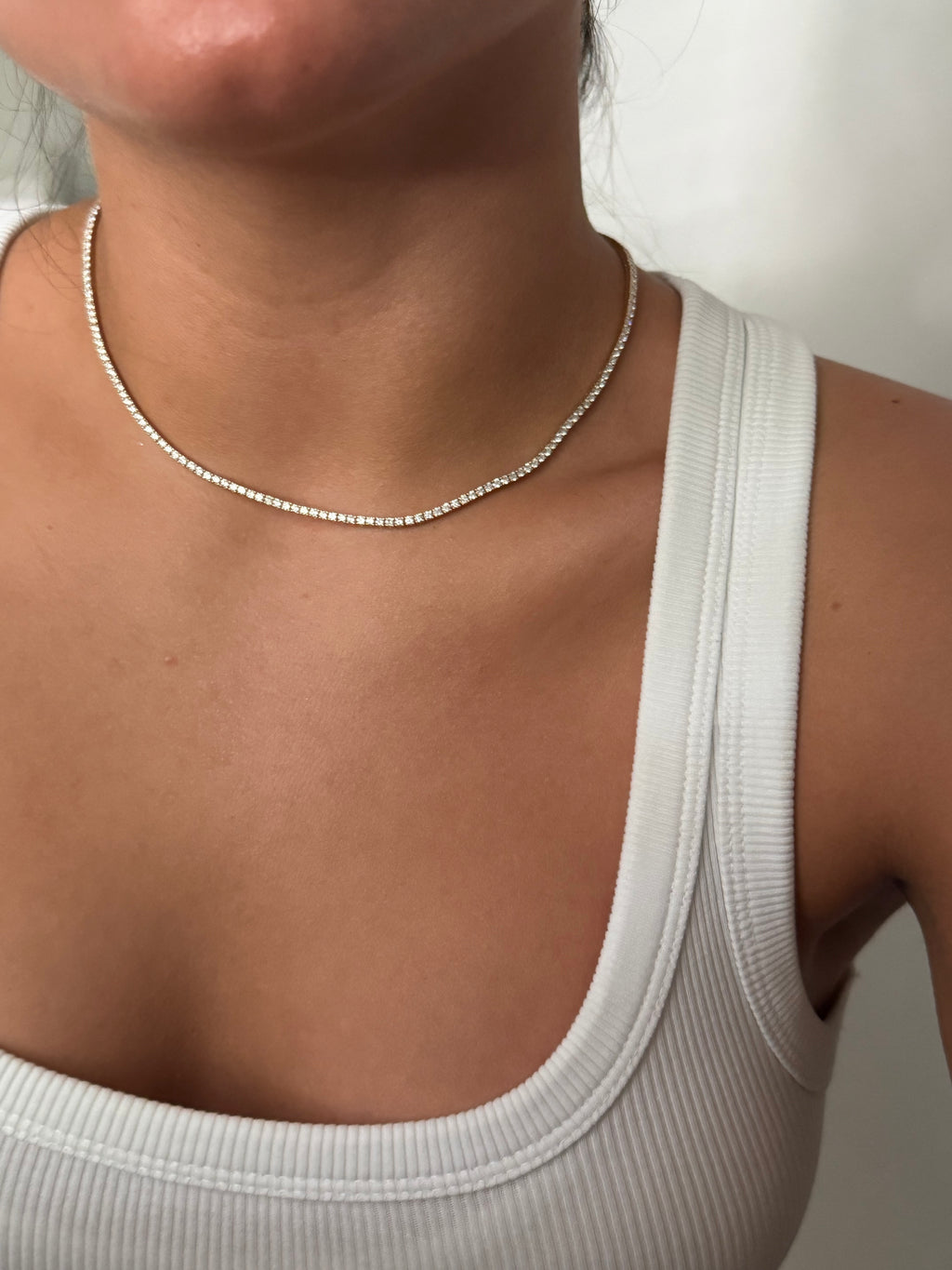 5.33ct Lab Diamond Tennis Necklace