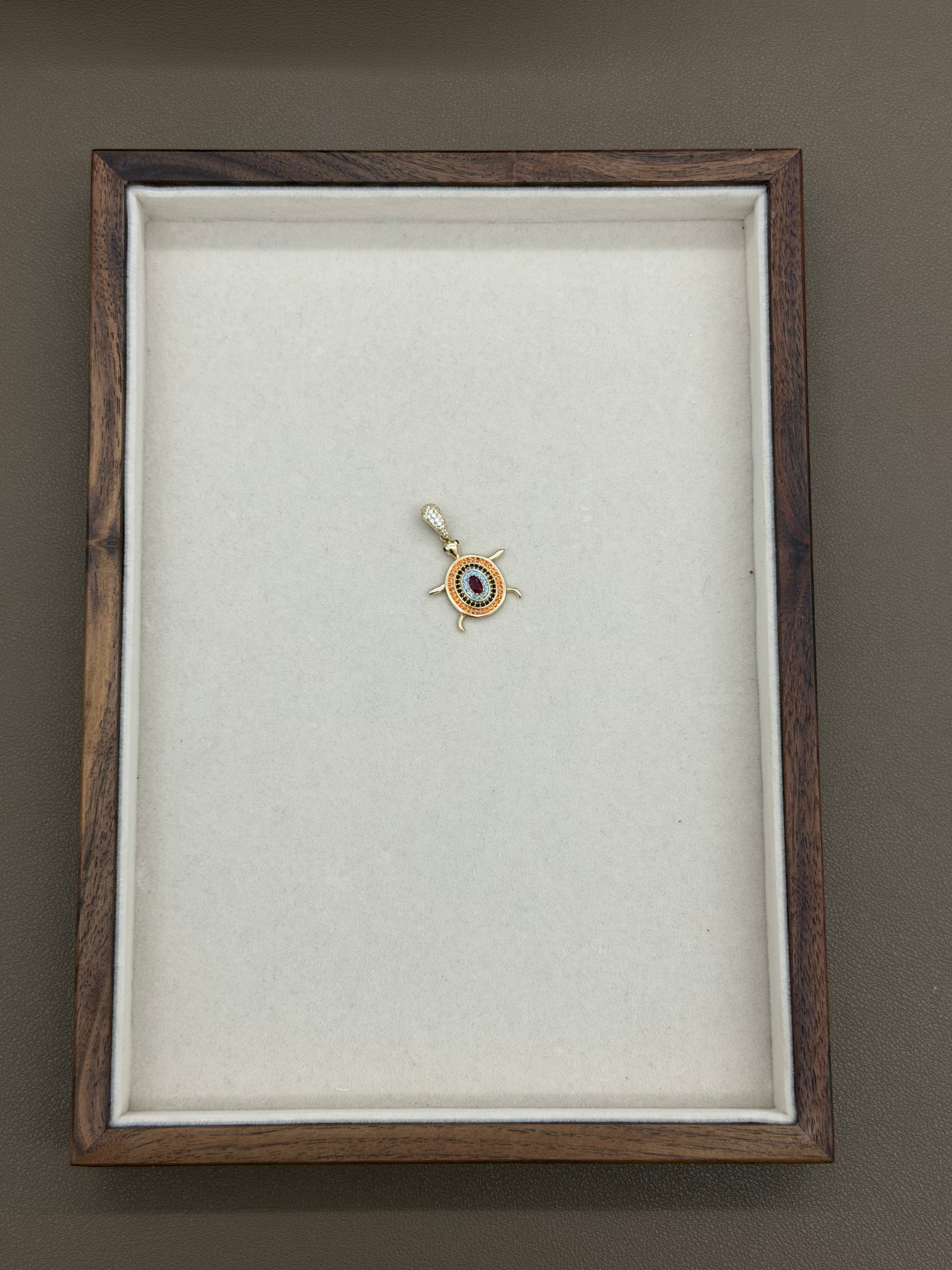 Multicolor Turtle Pendant