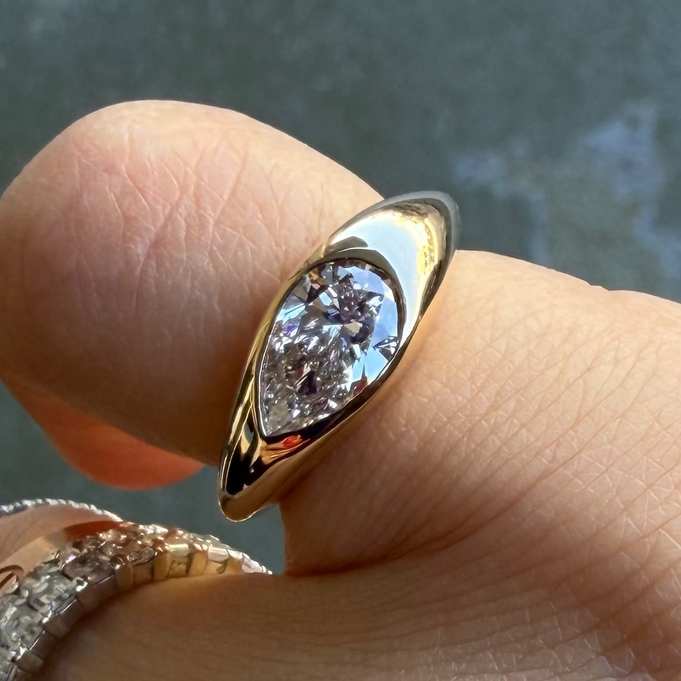 Aurora Bezel Ring