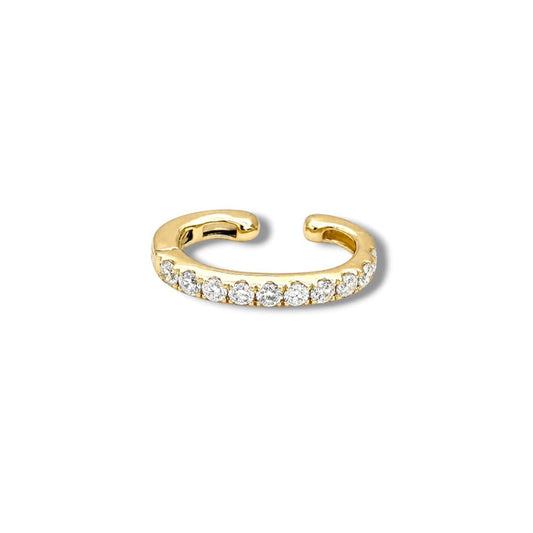 Single Row Diamond Ear Cuff