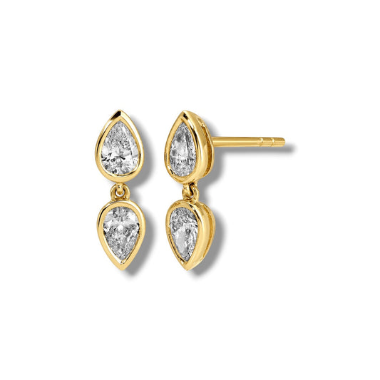 Double Take Studs in Pear