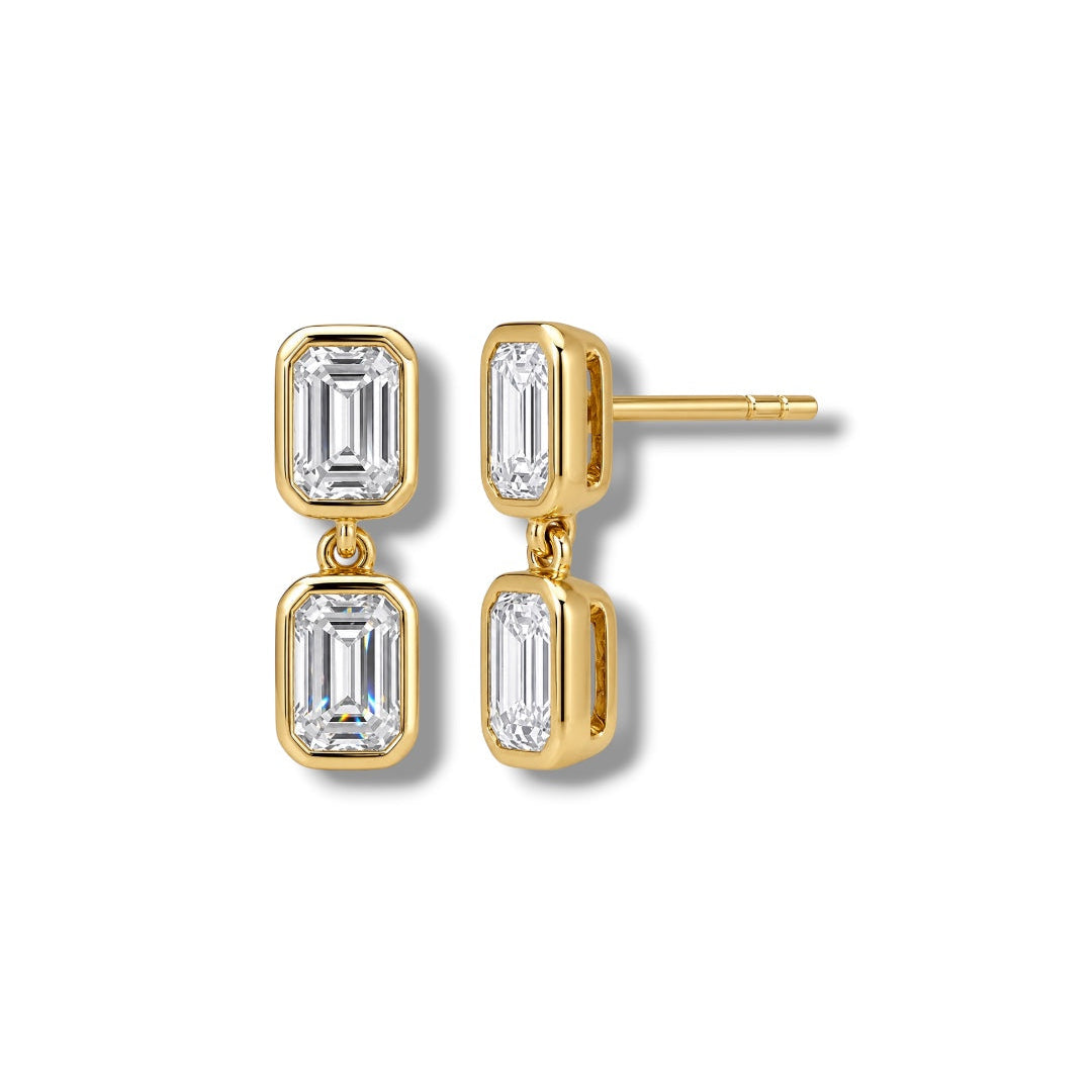 Double Take Studs in Emerald
