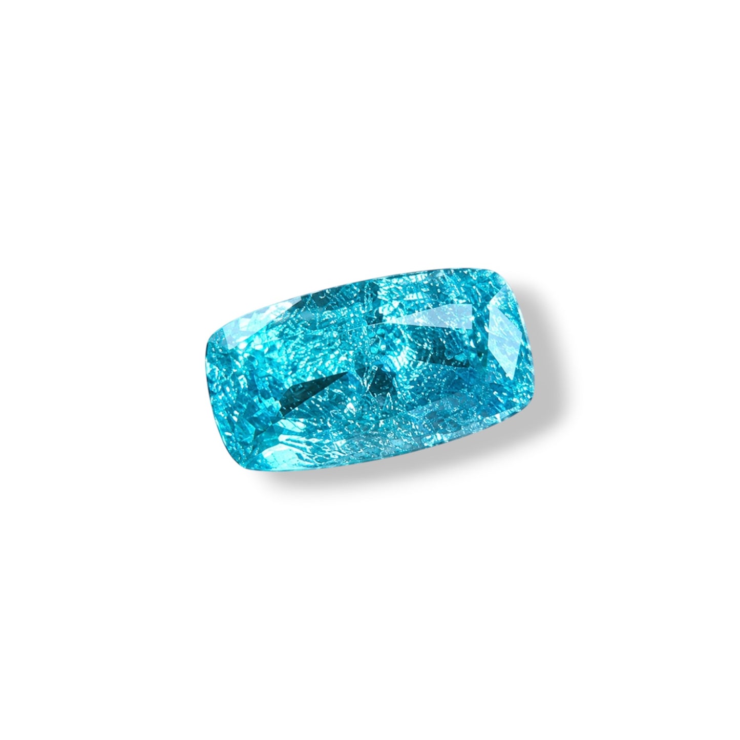 YAG Paraiba Rectangle Cushion 6.96ct