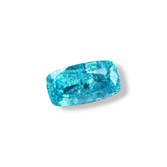 YAG Paraiba Rectangle Cushion 6.96ct