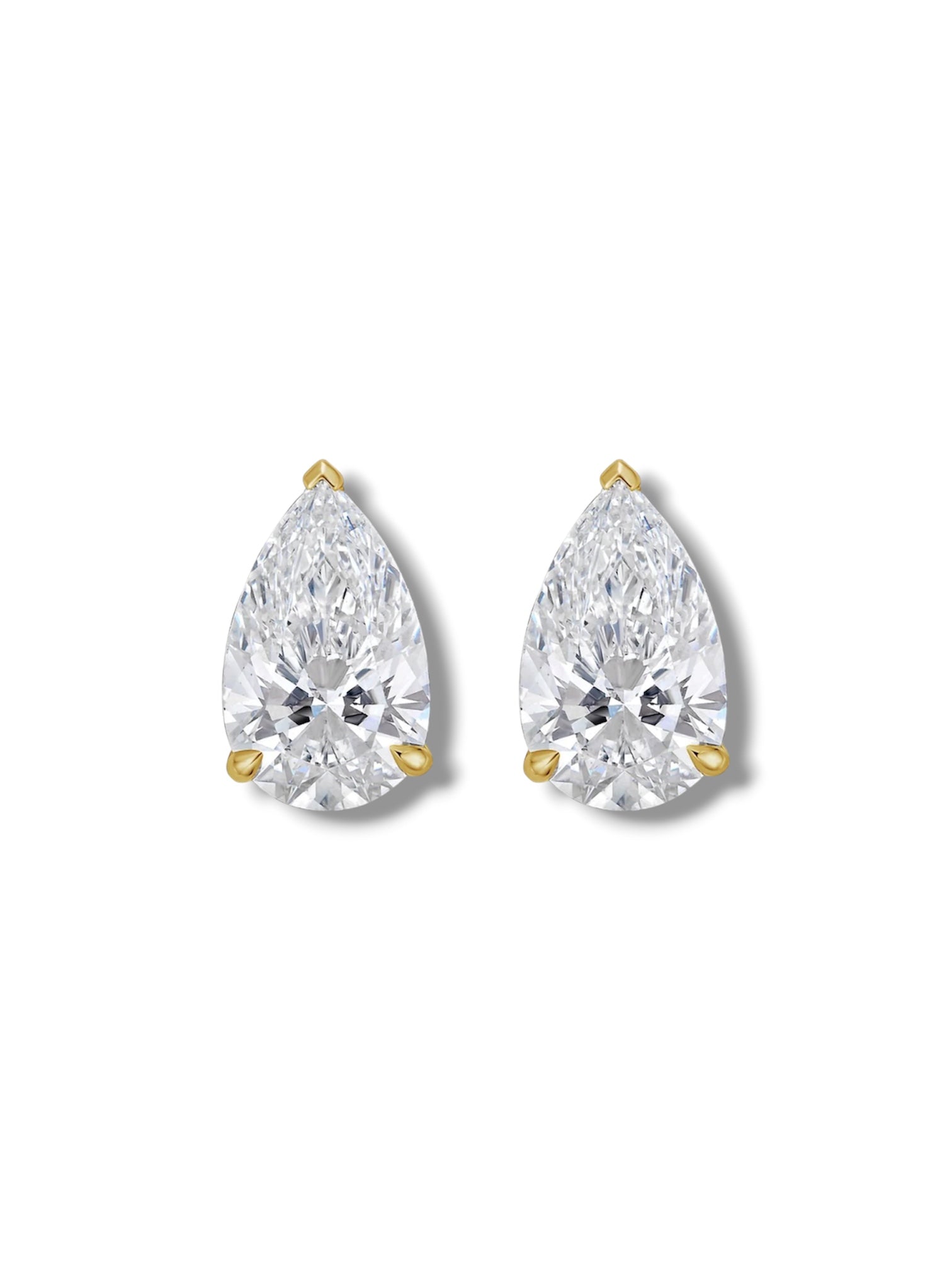 6ct Pear Studs