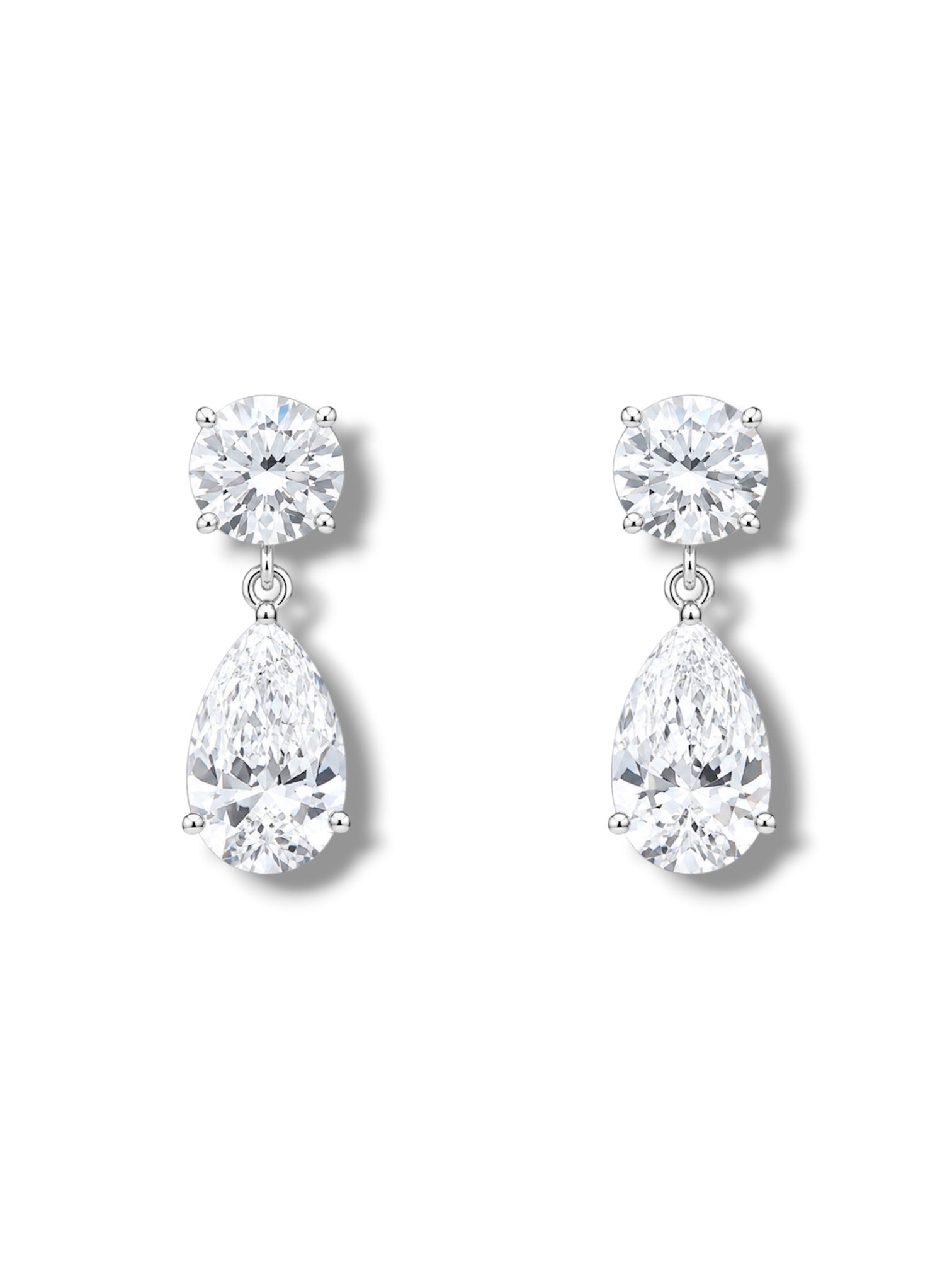 6ct Pear Drop Earrings