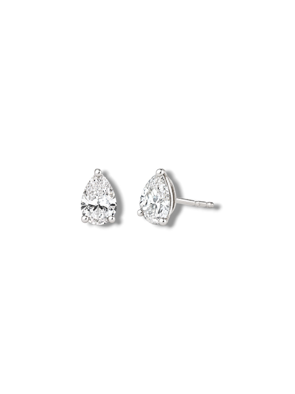 1.3ctw Pear Cut Studs