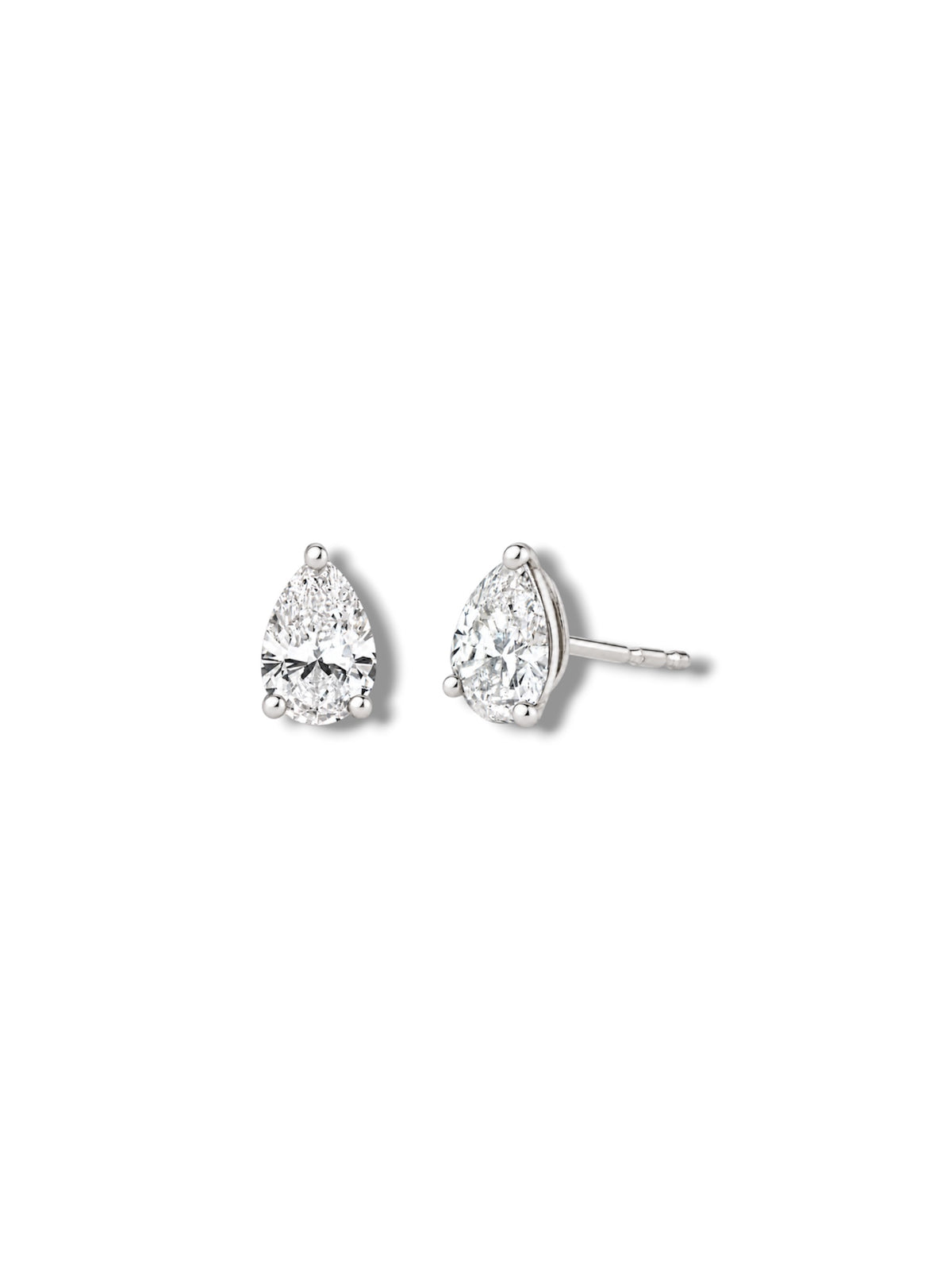 1.3ctw Pear Cut Studs
