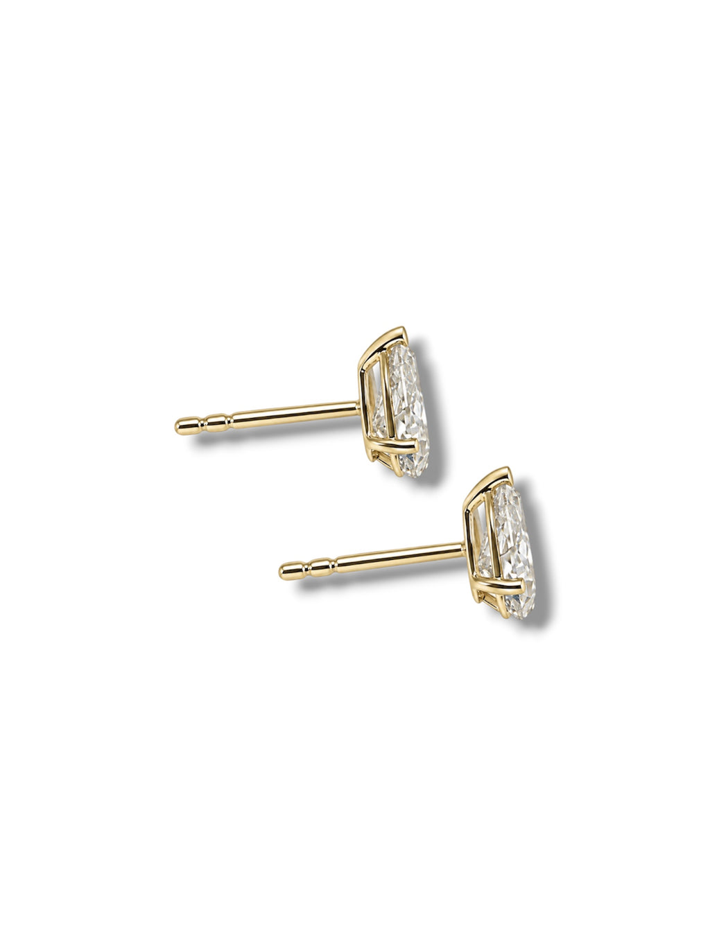 1.3ctw Pear Cut Studs