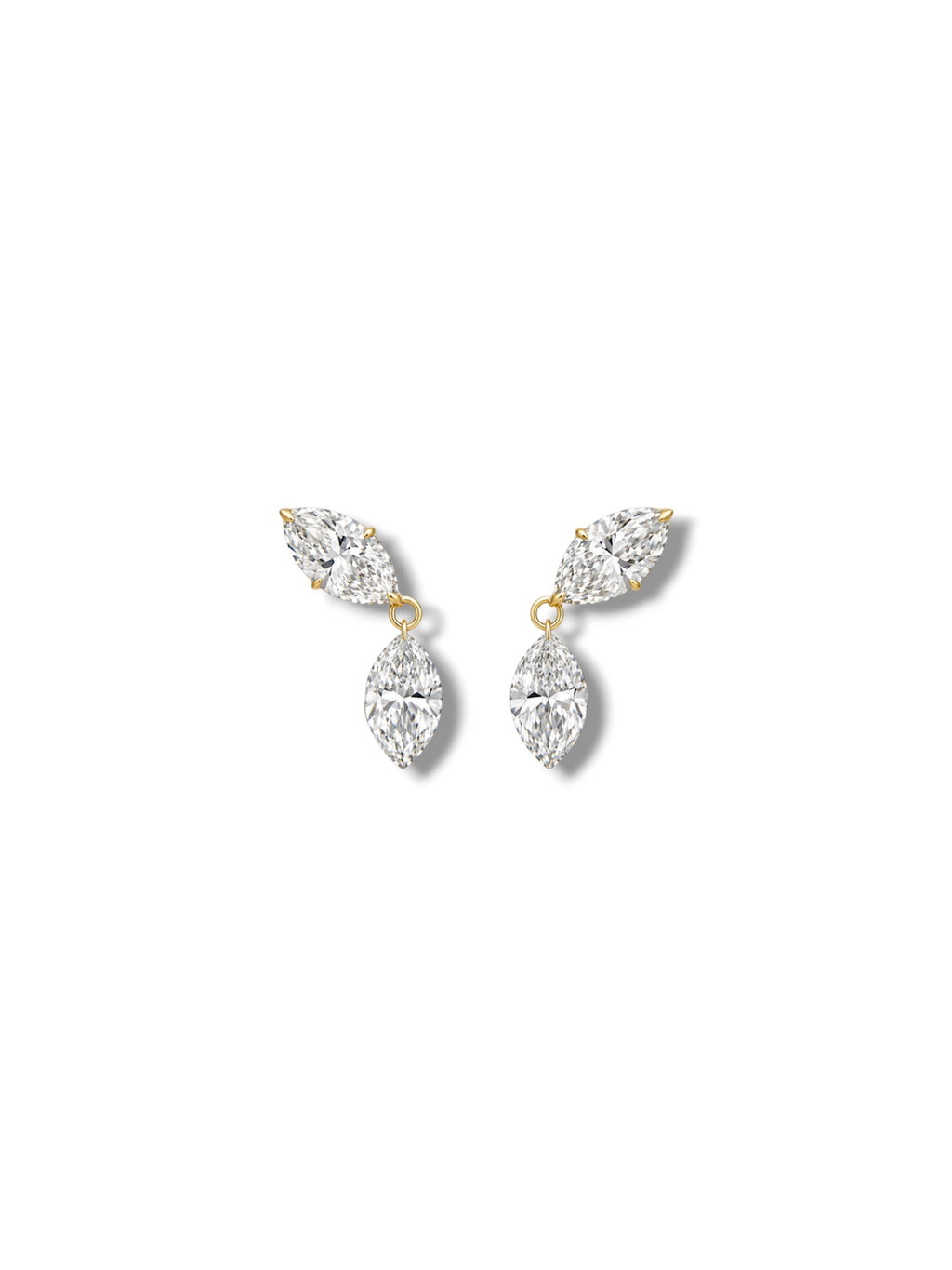Drilled Marquise Earrings