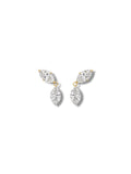 Drilled Marquise Earrings