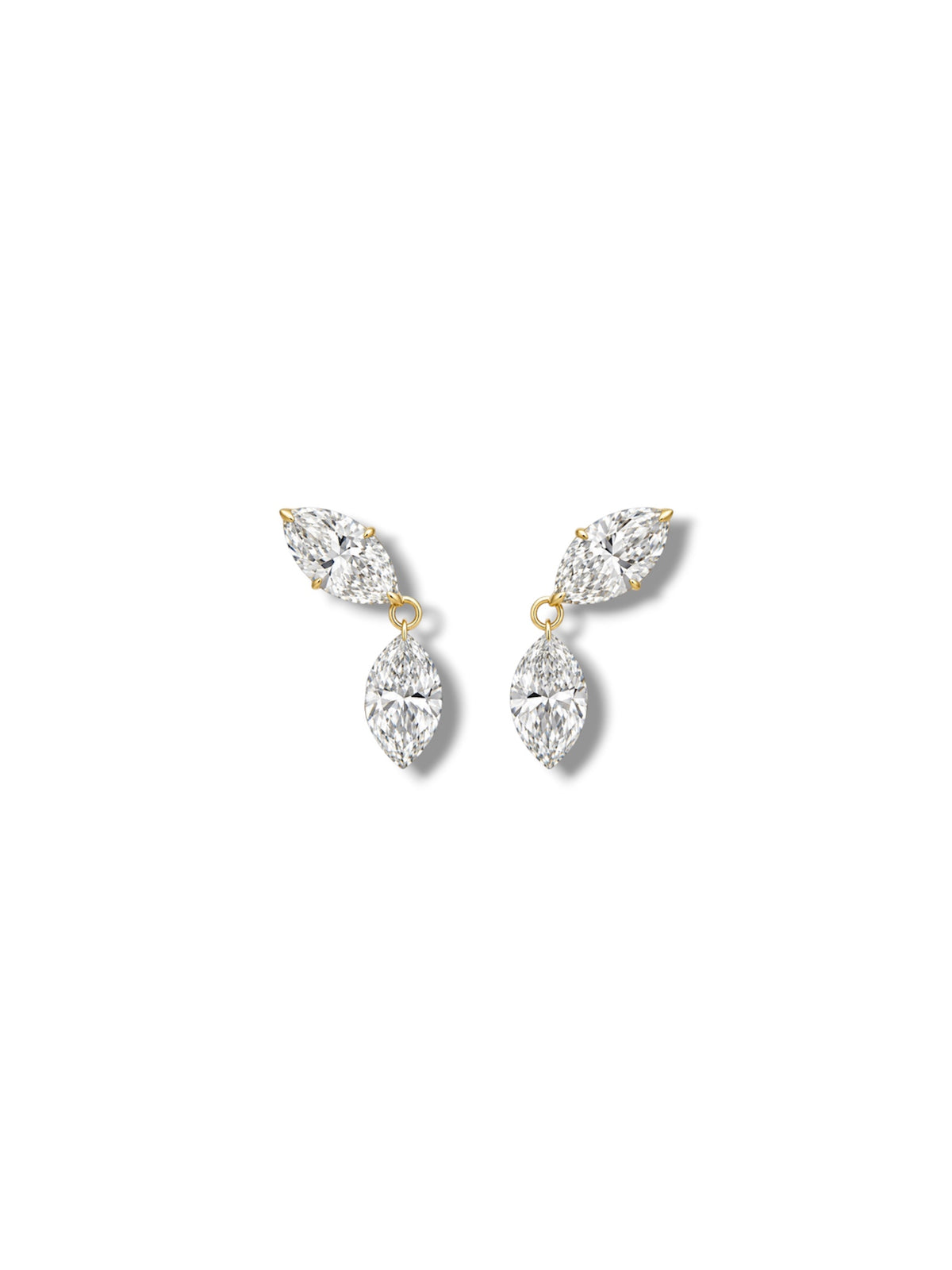 Drilled Marquise Earrings