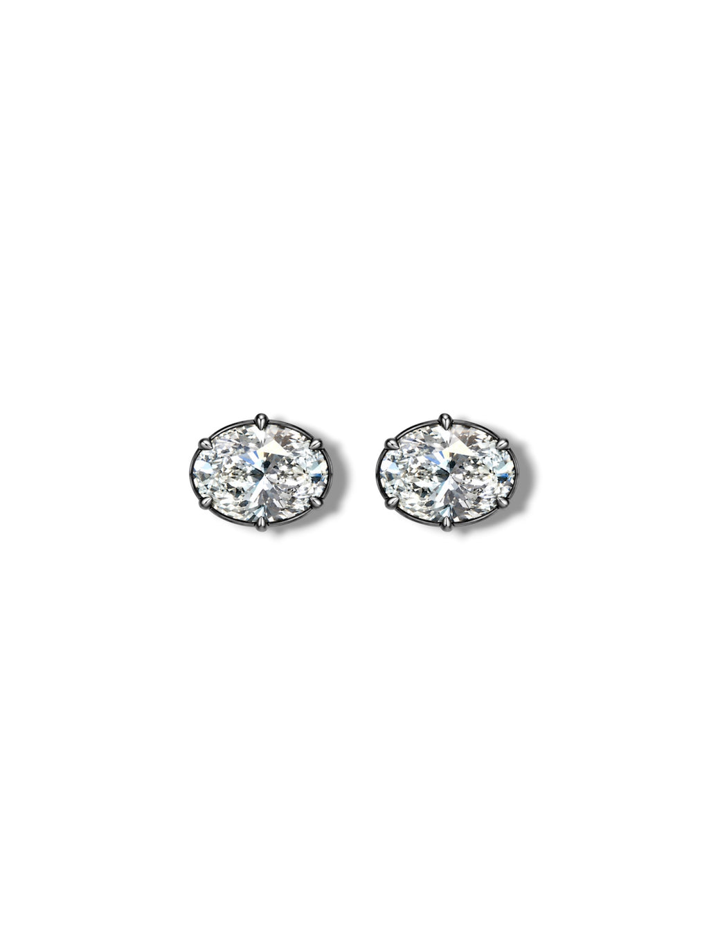 4ctw Georgian Oval Studs