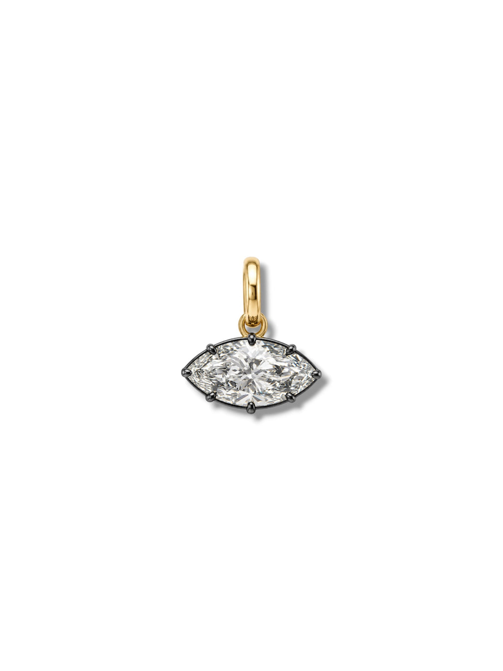 1.5ct Georgian Marquise Pendant