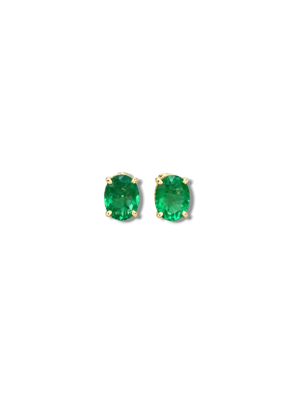 1.6ctw Emerald Oval Studs