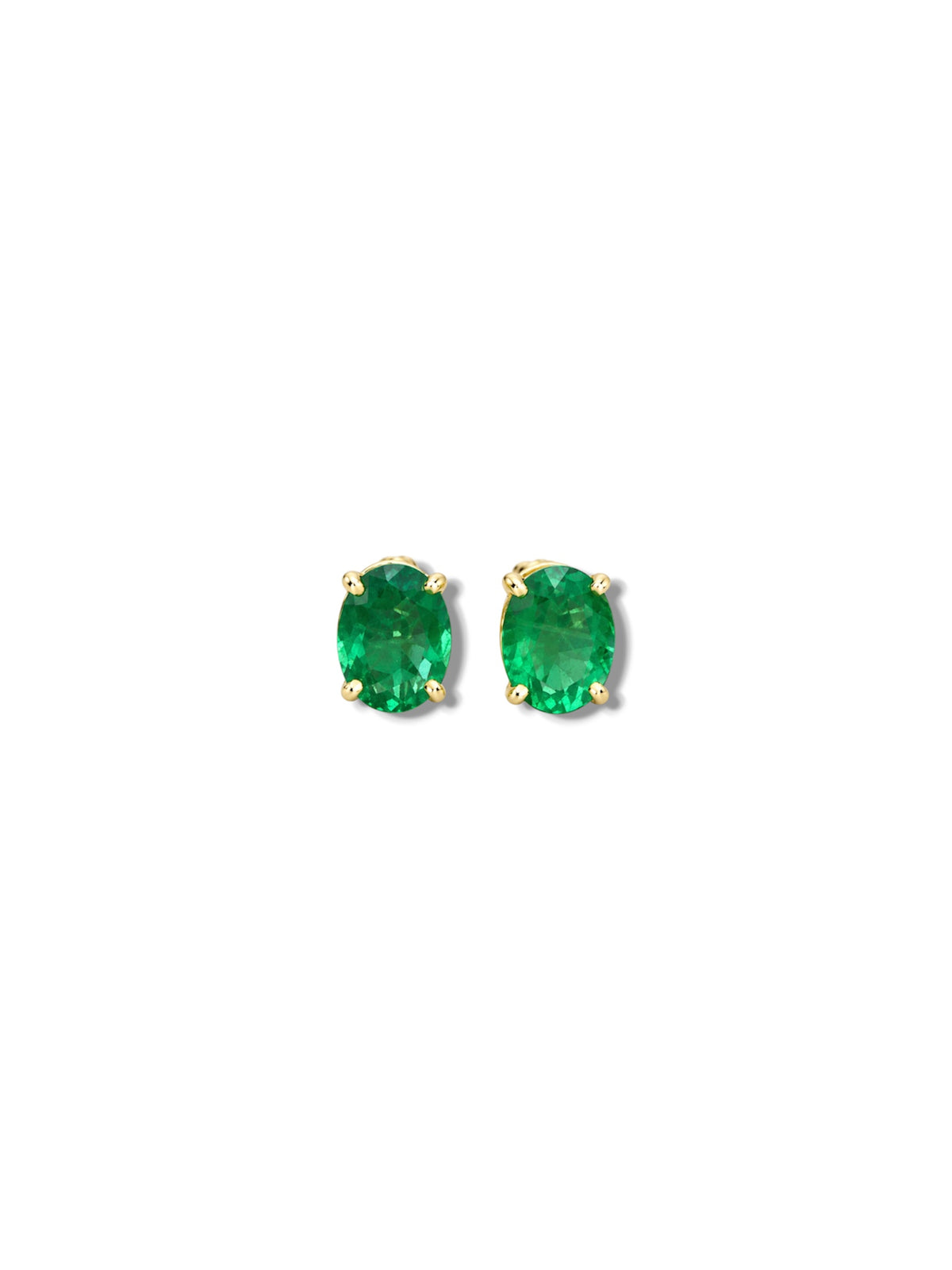 1.6ctw Emerald Oval Studs