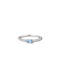 Aquamarine Pavé Ring
