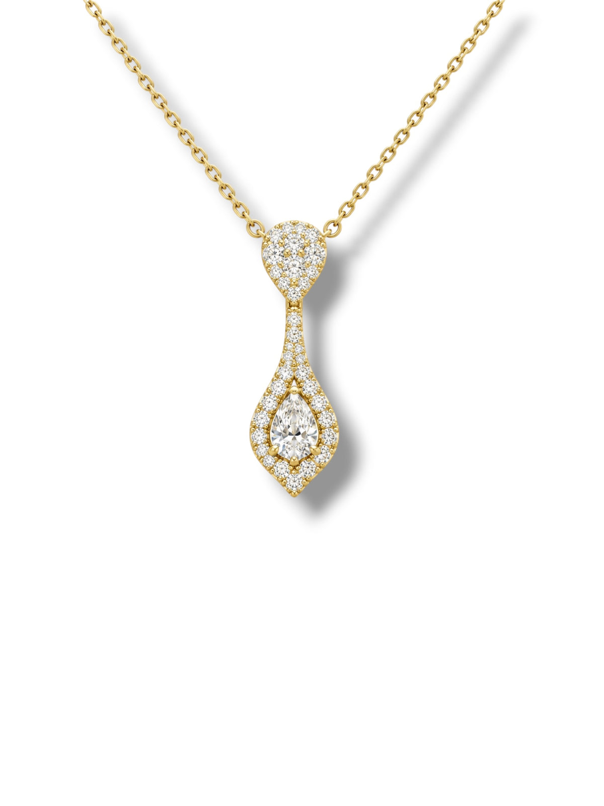 Pear Tie Necklace