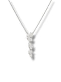 Pear Diamond Cascade Necklace