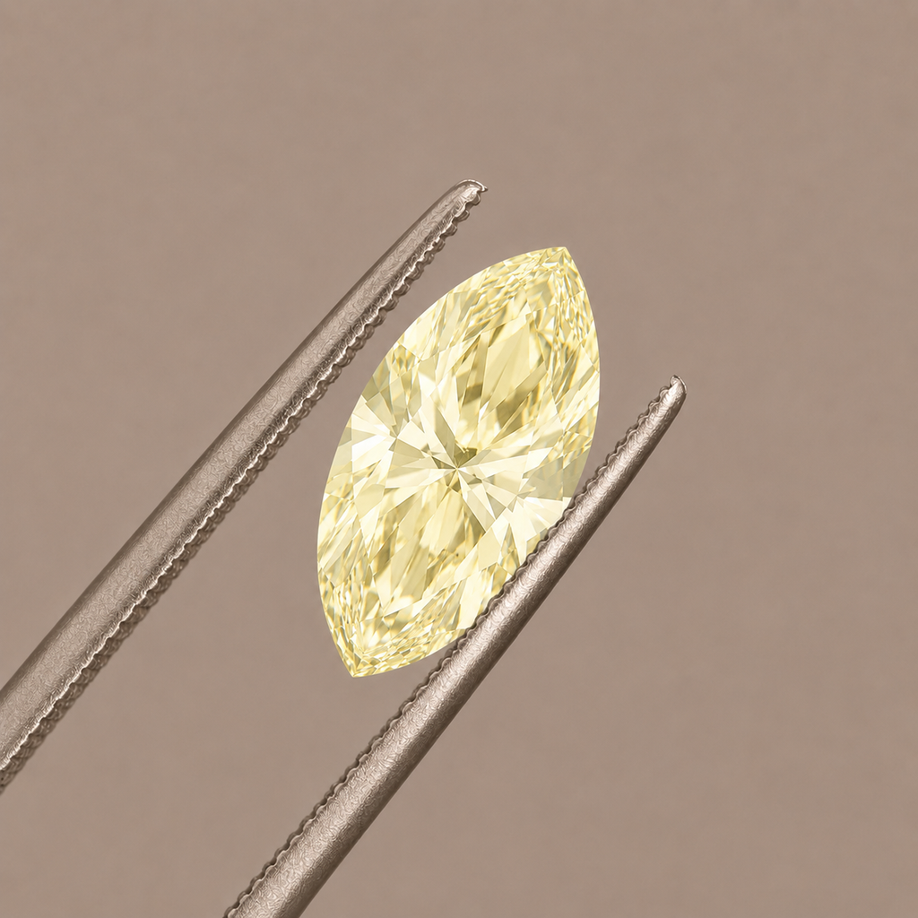 1.28ct Yellow Marquise