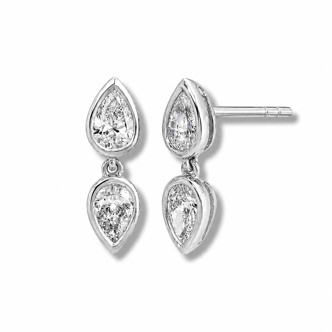Double Take Studs in Pear