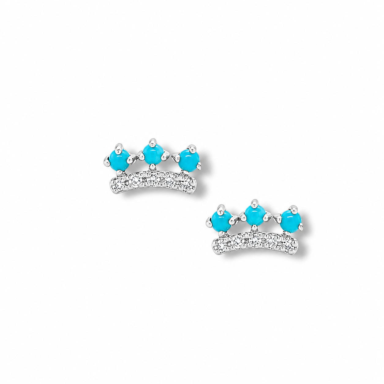 Turquoise Trio Studs
