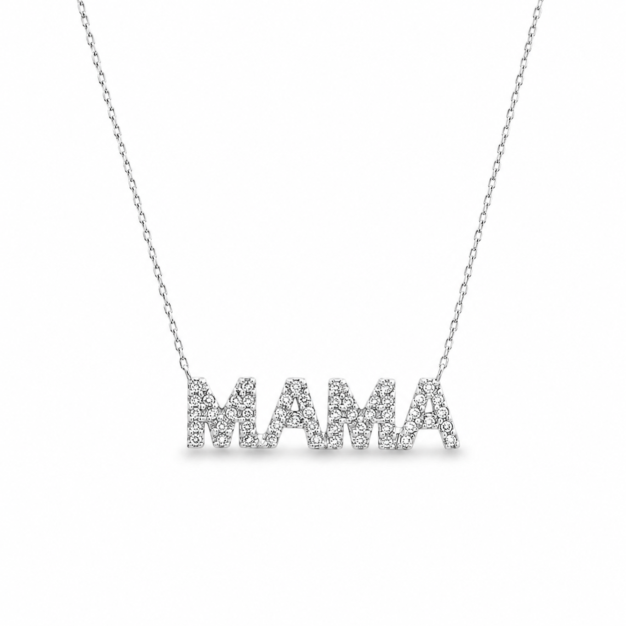 Mama Pavé Necklace