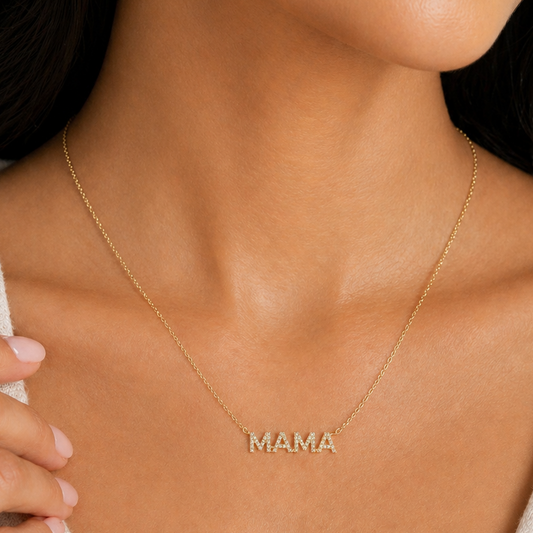 Mama Pavé Necklace