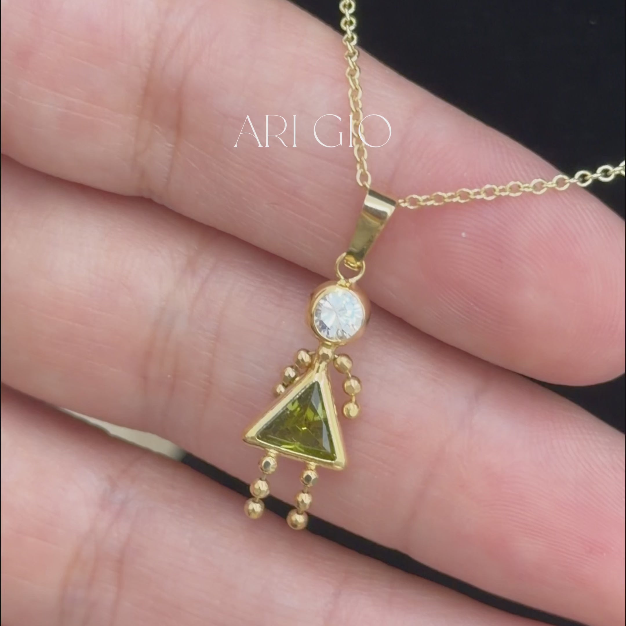Boy & Girl Birthstone Pendant