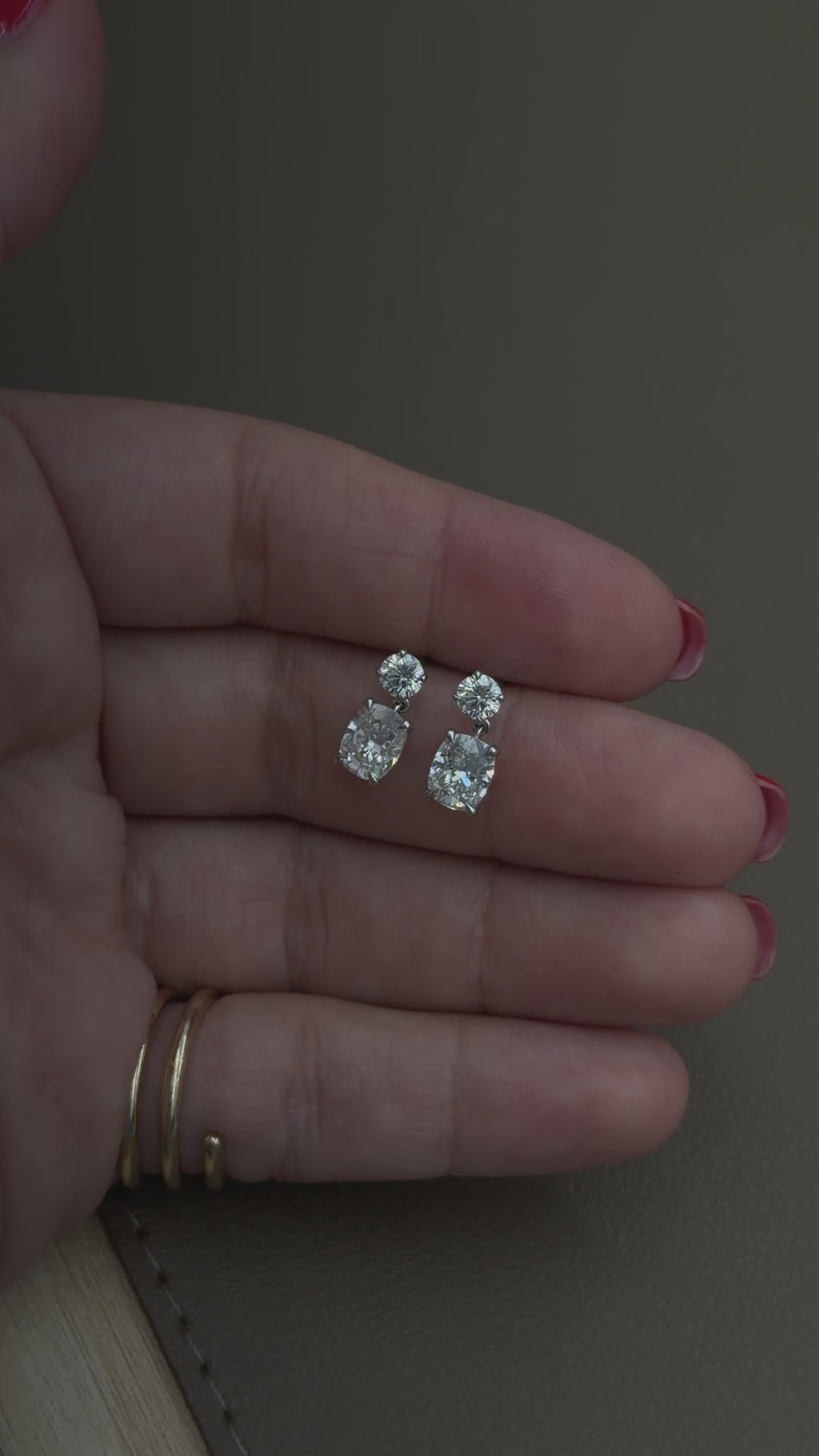 Cushion Drop Studs