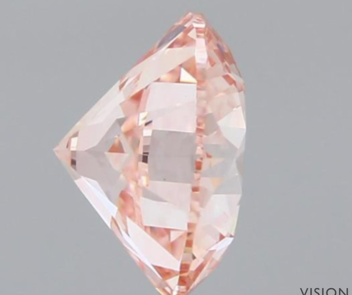 3ct Pink Round
